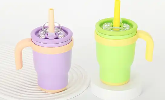 2025's Office Essential: Ergonomic Handle Tumbler with Anti-Sweat Grip
